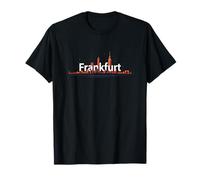 Frankfurt Skyline Minimalist Travel Souvenir City Germany T-Shirt