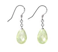 Franki Baker Rare Spring Green Prehnite Gemstones Sterling Silver Earrings. Stone Quality A+ Length 3.5cm Comes in Pretty Box