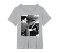 Frankie Howerd Comedian Up Pompeii! Carry On Films 1963 T-Shirt, Women's Plus, Heather Grey, 2X