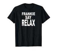 Frankie Say Relax Funny Retro Vintage T-Shirt, Men, Black, 6X-Large