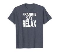 Frankie Say Relax Funny Retro Vintage T-Shirt, Men, Heather Blue, 6X-Large
