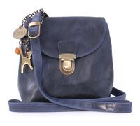 Frankie Small Leather Cross Body Bag Catwalk Collection Handbags Blue Small