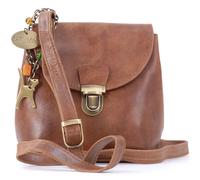 Catwalk Collection Handbags - Ladies Leather Cross Body Bag - Small/Medium Handbag With Adjustable Shoulder Strap - Frankie - Brown