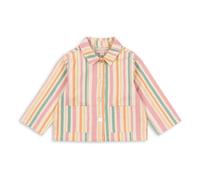 Frankie Striped Organic Cotton Jacket Pink 2 years