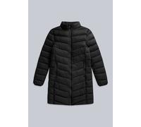 'Frankie' Water Resistant Cosy Hood Padded Snug Fit Longline Jacket Animal Jet Black 10