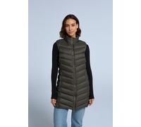 'Frankie' Water Resistant PFC Free Padded Tailored Fit Longline Gilet Animal Olive 8