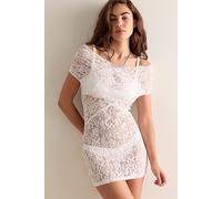 Frankies Bikinis x Paige Lorenze True Love Lace Mini Slip Dress at Free People in Sunday Ceremony, Size: Small - female