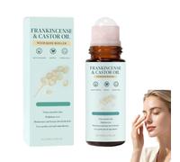 Frankincense And Castor Oil Roll On, Frankincense and Castor Oil Rose Quartz Roller, Reduces Wrinkles And Fine Lines, Organic Castors Oils Roller Ball, 100% Organic Cold-Pressed for Face & Neck (1PCS)