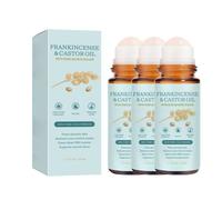 Frankincense And Castor Oil Roll On,Rose Quartz Roller,Improves Skin Texture,Helps Skin Smooth & Nourished,Cold Pressed Moisturizing Roll On for Face and Body,50ml*3pc