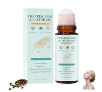 Frankincense and Castor Oil Rose Roller, Organic Frankincense Essential Oil for Face Abdomen, Firms Smooths Skin, Deeply Moisturizes and Hydrates, Reducing Fine Lines & Balancing Skin (1PCS)
