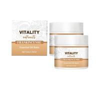 Frankincense Balm Face Moisturising Cream With Boswellia Serrata, Beeswax, Olive Oil - 100% Natural, Vegan, Moisturising, Wrinkle and Line Reducing, All Skin Types (2 PCS, A)
