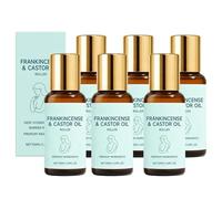 Frankincense & Castor Oil Roll On with Rose Quartz Roller - 50ml Organic Face Oil, Non-Greasy Facial Moisturizer for Smoothing Skin & Reducing Fine Lines, Daily Hydrating Skin Care Roller (6)