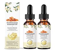 Frankincense Essential Oil for Face & Body Skin Reduces Fine Lines & Stretch Marks, Hydrates & Soothes Irritated Skin,for Aromatherapy, Diffusers, Humidifier, Bath, Massage, Meditate (2pc)