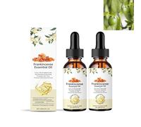 Frankincense Essential Oil for Skin & Hair Pure Natural Organic Oil for Aromatherapy, Diffuser, Massage, Facials Care - Reduces Fine Lines, Wrinkles，60ml (2PCS)