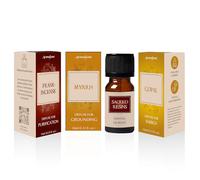 Frankincense, Myrrh & Copal Essential Oil Diffuser Blend Set by Aromafume | 3x10ml (0.33 fl oz) | Aromatherapy Oils for Spiritual Cleansing & Meditation | Charged with Pure Resins