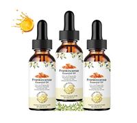 Frankincense Oil, Frankincense Essential Oil for Face & Skin, 100% Pure & Natural, Nourishing, Reduce Wrinkles & Fine Lines, Scalp and Body Massage, Hair Care & Aromatherapy, for Diffusers (3pcs)