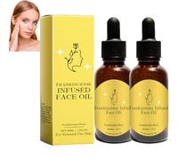 Frankincense Resin Oil for Face, Frankincense Oil for Anti-Aging with Jojoba, Moisturizes, Smooths Fine Lines and Wrinkles, Soothing and Hydrating Skin for Youthful, Rejuvenating and Firming (2pcs)