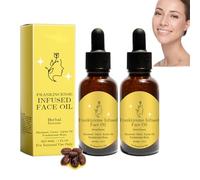 Frankincense Resin Oil For Face,Organic Castor & Jojoba Oils，Frankincense Resin Infused Oil for Anti-Aging Miracle Facial Moisturizer, Cold Pressed Serum Natural Skincare Hydrates (2PC, 30ml)