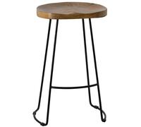 Franklin Barstool - Set of 2 - Hardwood - Shaped