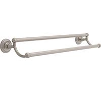 Franklin Brass 9045SN Jamestown 24" Bath Hardware Accessory Double Towel Bar Rack, Satin Nickel