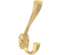 Franklin Brass B47254K-117-C Napier 4-6/8 in. Coat and Hat Wall Hooks in Modern Gold (4-Pack)
