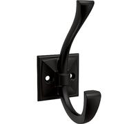 Franklin Brass B48022K-FB-C Ruavista Coat and Hat Wall Hooks in Matte Black (5-Pack)