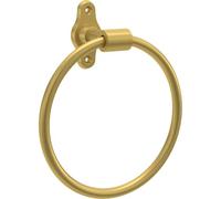 Franklin Brass Calloway (1-Pack) Hand Towel Holder Satin Gold Towel Racks for Bathroom Wall Round Towel Ring Holder for Bath Towel Hanger for Kitchen, Bathroom Accessories CLWY46-SG