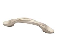 Franklin Brass Curved P35518K-SN-B1, 3" (76mm) Twisted Arch Kitchen Cabinet Drawer Handle Pull, Satin Nickel, 25-Pack, Pack of 25