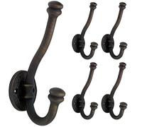 Franklin Brass FBHAMH5-OB2-C Hammered Hook, 5-Pack, Oil Rubbed Bronze, 5 Piece