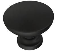 Franklin Brass Fulton (5-Pack) Cabinet Knobs | Matte Black Handles for Dresser Furniture Drawers/Kitchen/Door/Bathroom | 1-3/16" P29523Z-FBA-B
