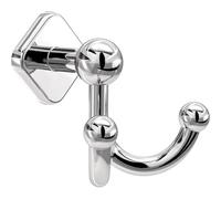 Franklin Brass Gainesville (1-Pack) Towel Hooks Polished Chrome Double Bathroom J Hooks Wall Mounted for Robes & Towels Hand Towel Hook Holder Kitchen, Bathroom Accessories GNV35-PC