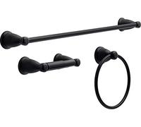 Franklin Brass KIN3PC-MB Kinla Bath Accessory Set, Matte Black