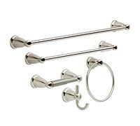 Franklin Brass Kinla 5-Piece Bath Hardware Towel Bar Accessory Set, Satin Nickel