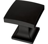 Franklin Brass Lombard Cabinet Knob, Matte Black, 1 in. (25 mm) Drawer Knob, 5 Pack, P41758K-FB-B