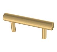 Franklin Brass Oversized Bar Cabinet Pull, Satin Gold, 3 in (76 mm) Drawer Handle, 1 Pack, P41883K-117-C