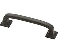 Franklin Brass P29521K-SI-B 3" (76mm) Pull with Square Feet, Soft Iron, 1 Count (Pack of 10)