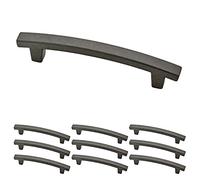 Franklin Brass P29615K-SI-B Pierce Kitchen or Furniture Cabinet Hardware Drawer Handle Pull, 4 inch, Soft Iron, 10 Pack