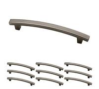 Franklin Brass P29616K-904-B Pierce Kitchen or Furniture Cabinet Hardware Drawer Handle Pull, Heirloom Silver, 5 Inch, 10-Pack