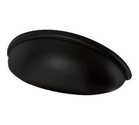 Franklin Brass P34702K-FB-B Cup Pulls Cabinet Drawer Handle 3" (76mm), Black, 5-Pack