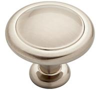 Franklin Brass P35597K-SN-B1 Round Ringed Cabinet Knob, Satin Nickel, 1-1/4 in (32 mm), (Pack of 25)