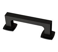 Franklin Brass P41769K-FB-B Parow Cabinet Drawer Handle 3" (76mm), Black, 5-Pack