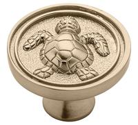 Franklin Brass Seaside Cottage Turtle (5-Pack) Cabinet Knobs Champagne Bronze Drawer Knobs Kitchen Cabinet Knobs for Dresser Drawers Pulls and Knobs 1-7/16" Round Closet Knobs PBF656-CZ-B2