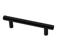 Franklin Brass Simple Bar (10-Pack) Cabinet Handles 3-3/4" Hole Center Modern Pulls | Matte Black Hardware Kitchen Door, Drawers, Dressers, Furniture P46641K-FB-B
