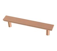 Franklin Brass Simple Chamfered (10-Pack) Cabinet Handles 3-3/4' Hole Center Brushed Copper Kitchen Drawer Pulls Dresser, Furniture Hardware P40845K-BCP-C