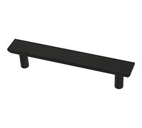 Franklin Brass Simple Chamfered (10-Pack) Cabinet Handles 3-3/4' Hole Center Matte Black Kitchen Drawer Pulls Dresser, Furniture Hardware P40845K-FB-C