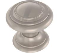 Franklin Brass Simple Double Ring (10-Pack) Cabinet Knobs | Satin Nickel Handles for Dresser Furniture Drawers/Kitchen/Door/Bathroom | 1-1/8" P44435-SN-B