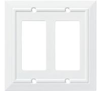 Franklin Brass W35248-PW-C Classic Architecture Double Decorator Wall Plate/Switch Plate/Cover, White
