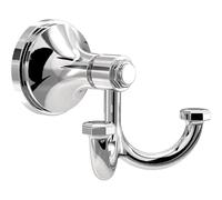 Franklin Brass Woodruff (1-Pack) Towel Hooks Polished Chrome Double Bathroom J Hooks Wall Mounted for Robes & Towels Hand Towel Hook Holder Kitchen, Bathroom Accessories WDRF35-PC