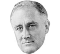 Franklin D. Roosevelt Celebrity Mask, Flat Card Face, Fancy Dress Mask