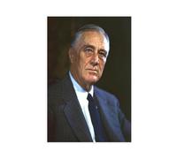 Franklin D Roosevelt Portrait Canvas Art Poster And Wall Art Picture Print Modern Family Bedroom Decor 12x18inch(30x45cm)